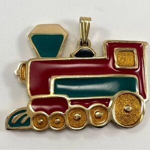 Wallace Silversmith Vintage Train/Locomotive Christmas Cookie Ornament Set